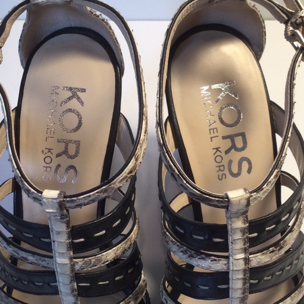 Kors Michael Kors Python Strappy Platforms - image 3